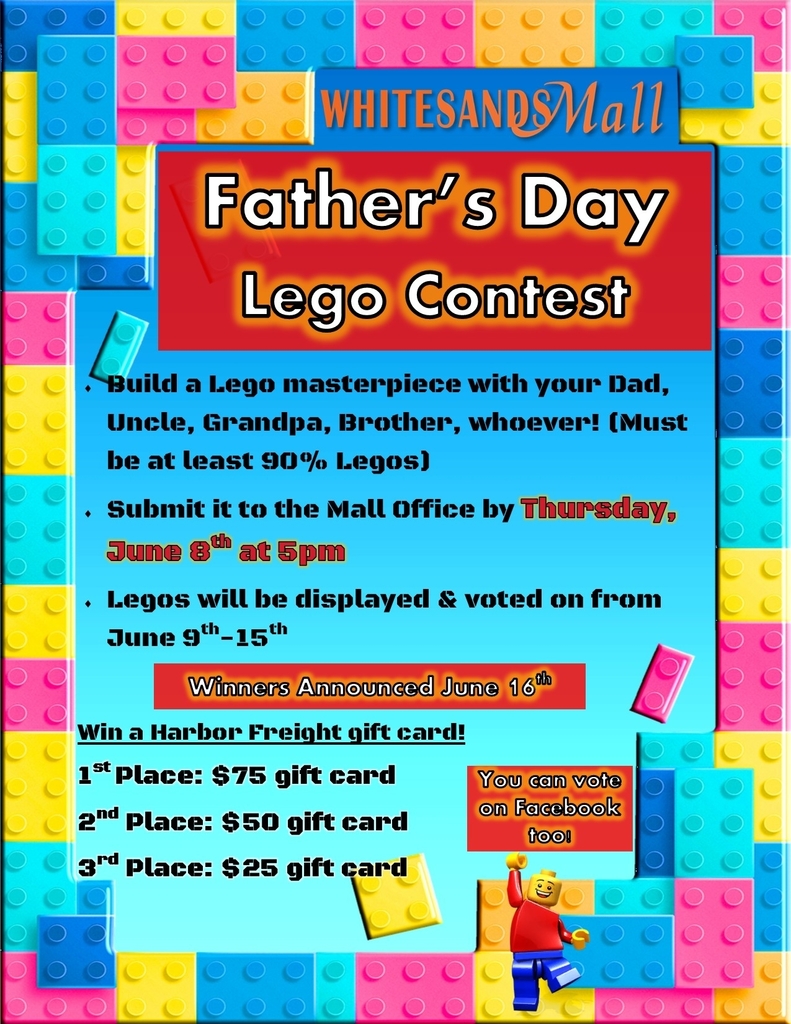 White Sands Mall Lego Contest Flyer